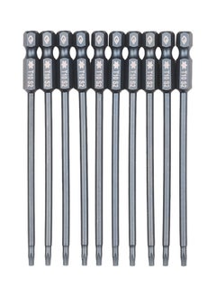 NIBEMINENT 10-Piece Security Torx Bit Set Grey  - Image 1