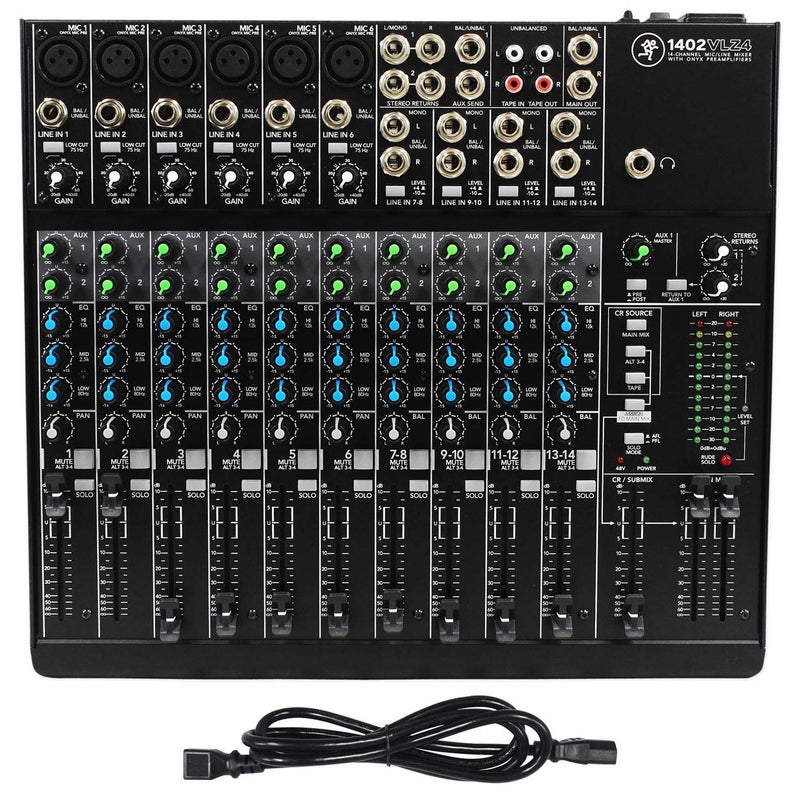 Mackie 1402VLZ4, 14-channel Compact Mixer with High Quality Onyx Preamps - Image 1