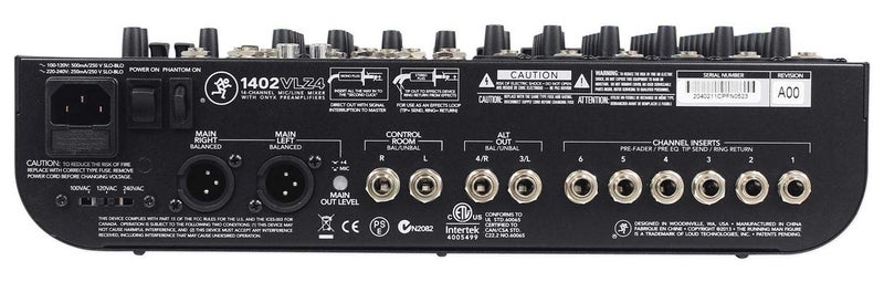 Mackie 1402VLZ4, 14-channel Compact Mixer with High Quality Onyx Preamps - Image 4