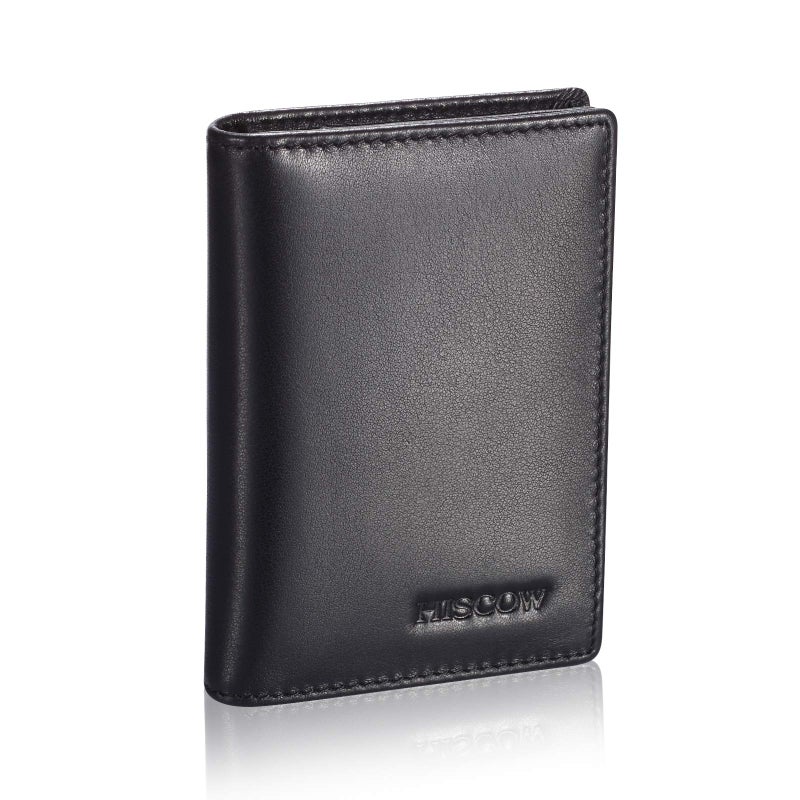 HISCOW Leather Business Card Case Holder for Men & Women, Italian Calfskin (Black) - Image 4