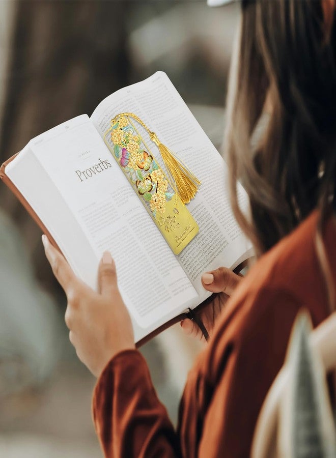 Kinsound 3pcs Metal Flower Bookmarks with Tassel for Reading Women, Pretty Cute Book Markers for Women, Men, Kids, Book Lovers, Reading Accessories Gifts for Book Lovers - Image 2