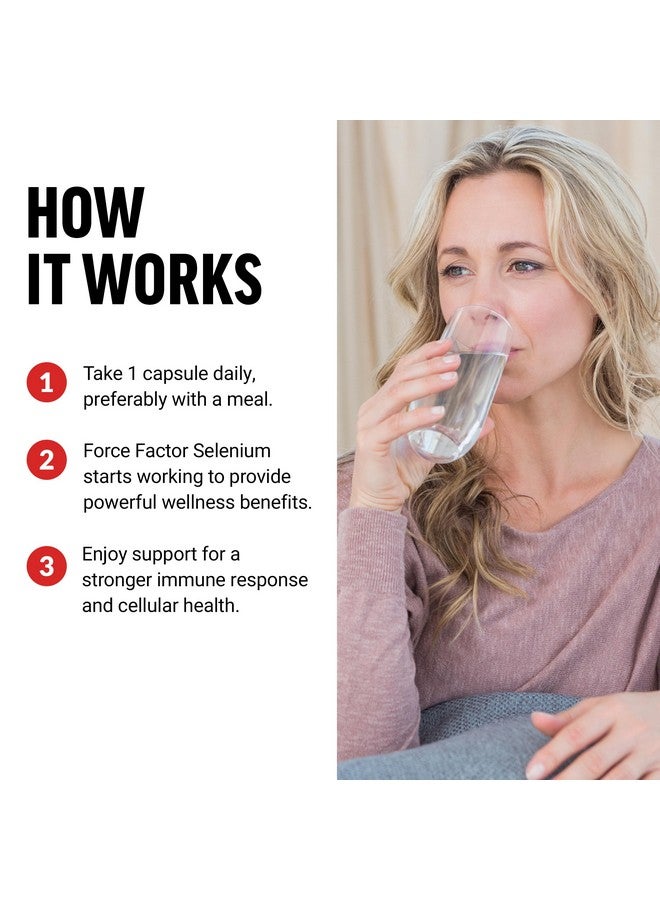 Force Factor Selenium Immune Support Supplement, Selenium 200mcg Capsules to Support Immune Defense, Immunity Supplement, Vegan, Non-GMO, 120 Capsules - Image 4