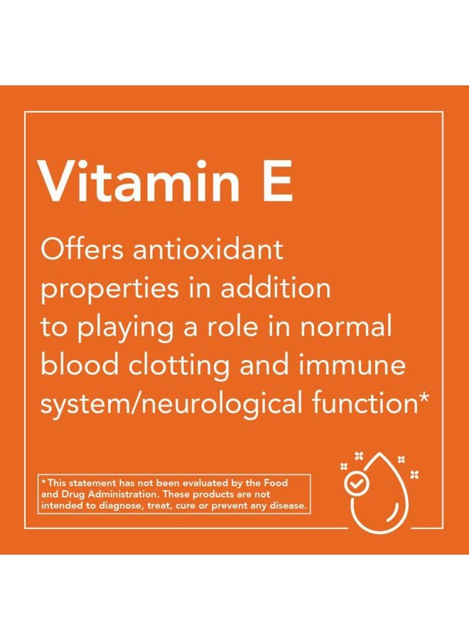 now Foods Vitamin E-400 Mixed Tocopherols - 100 Softgels - Image 5