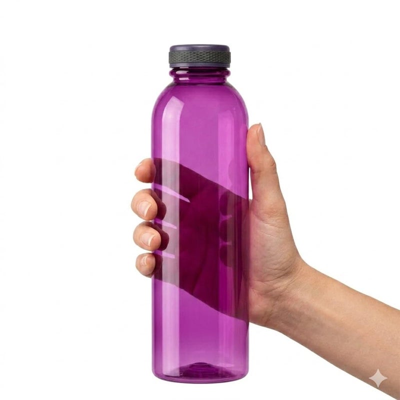 أكوا زجاجة مياه، خالية من BPA، سعة 900 مل، خفيفة الوزن للاستخدام اليومي، متعددة الألوان (لون عشوائي) - Image 3