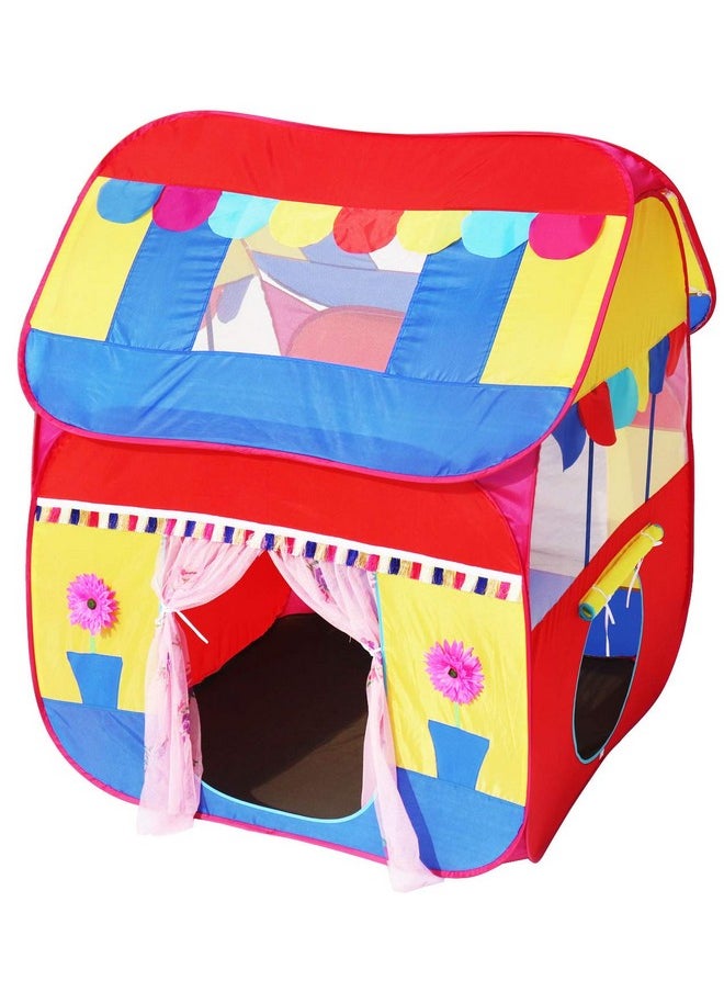 HomeCute Homecute Foldable Pop Up Hut Type Kids Toys Jumbo Size Play Tent House for Boys and Girls. (Multi)  - Image 1