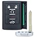Keyecu Replacement Smart Remote Key Fob 5 Button for Cadillac STS CTS 20082013 - Image 2