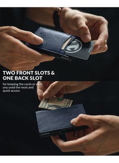 VULKIT Men'S Slim Wallet Pop Up Card Holder Rfid Blocking Metal Wallet Minimalist Design Holds Up To 11 Cards  - Image 4