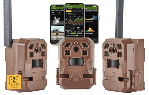 Moultrie Edge Cellular Trail Camera Nationwide 4G LTE HD VideoAudio Built in Memory Cloud Storage