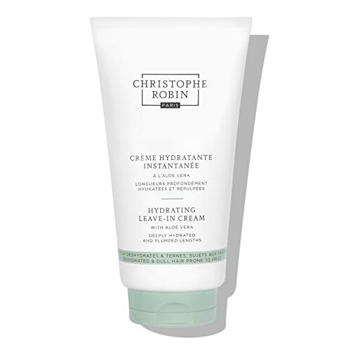 Christophe Robin Hydrating LeaveIn Cream With Aloe Vera for Nourishing and Softening Dry Hair  Heat Protecting 5 fl oz