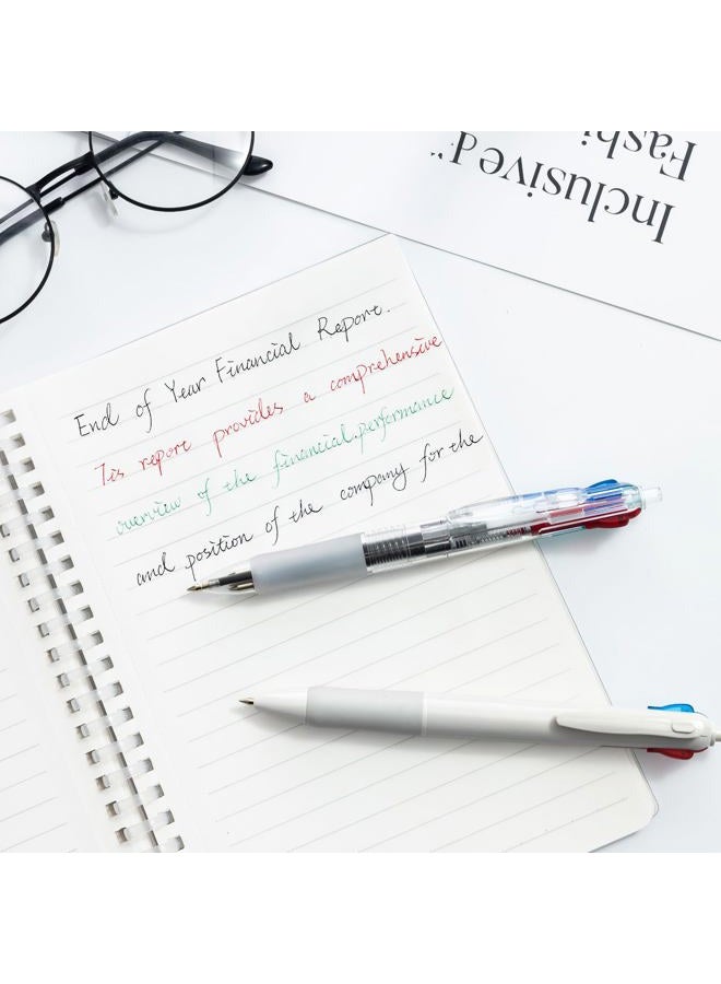 M&G 2 Pcs Multicolor Pens, 4-in-1 Colored Ballpoint Pen 0.5mm Fine Point Smooth Writing Assorted Colors for Journaling Work School & Office - Image 5