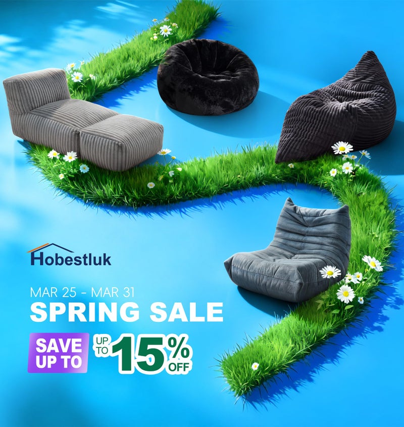 Hobestluk Bean Bag Chairs for Adults Giant Bean Bag Chair Memory Foam BeanBag Chair Bean Bag Sofa with Filler Faux Fur Fireside Beanbags Lazy Sofa for Living Room Bedroom Office (Bluegrey Plush, Single) - Image 5