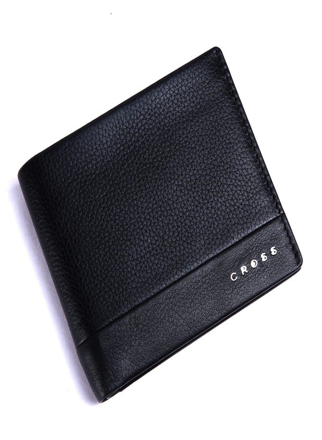 Cross Black Men's Wallet Stylish Genuine Leather Wallets for Men Latest Gents Purse with Card Holder Compartment (AC948799_3-1) - Image 2