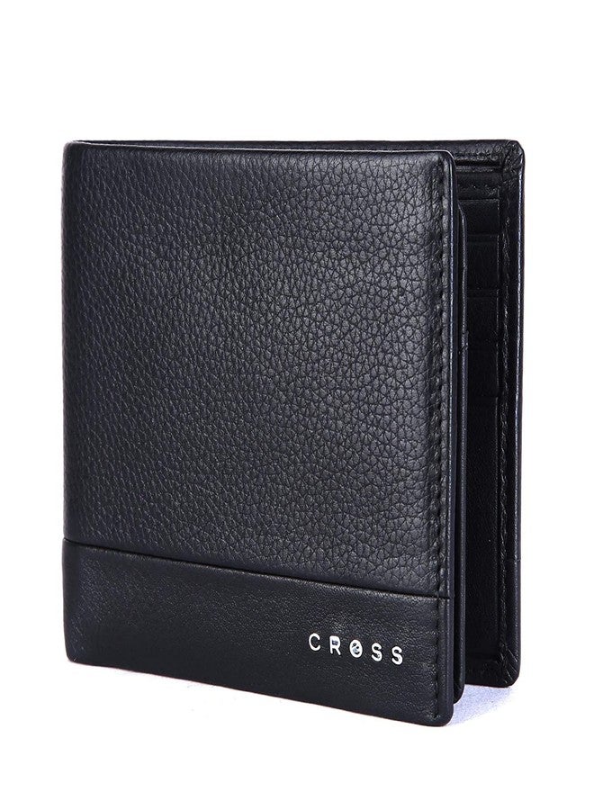 Cross Black Men's Wallet Stylish Genuine Leather Wallets for Men Latest Gents Purse with Card Holder Compartment (AC948799_3-1) - Image 1