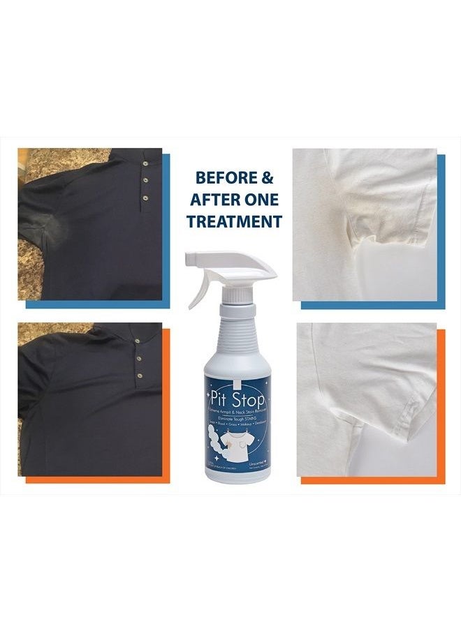 Pit Stop - Sweat Stain & Deodorant Stain Remover, Multi-Stain & Multi-Purpose Formulated Spray, Safe for All Fabrics - 16 Ounces - pzsku/Z44D58A763F2137FF84CBZ/45/_/1681142184/4c8f1279-3519-495b-ac3b-68fca655fe2c