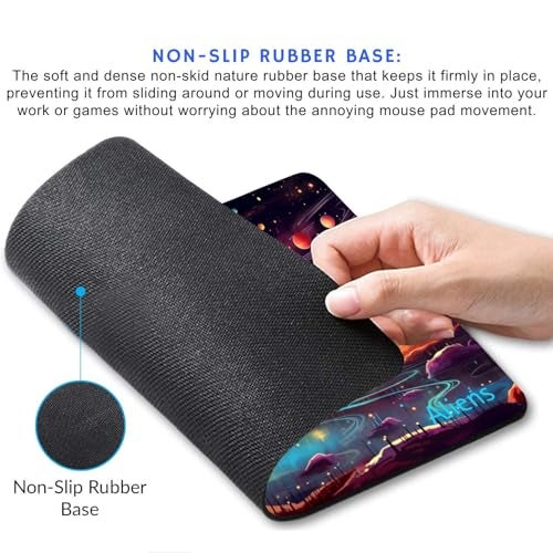 Aliens Mouse Pad for Computer, Laptop, Smooth Premium Cloth Surface, Non-Slip Rubber Base, Speed and Precision Operation Compatible with Laser and Optical Mouse, Gaming, Office, Home 230x190mm (SP-15) - Image 2