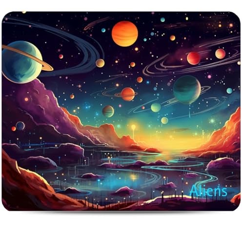 Aliens Mouse Pad for Computer, Laptop, Smooth Premium Cloth Surface, Non-Slip Rubber Base, Speed and Precision Operation Compatible with Laser and Optical Mouse, Gaming, Office, Home 230x190mm (SP-15) - Image 1