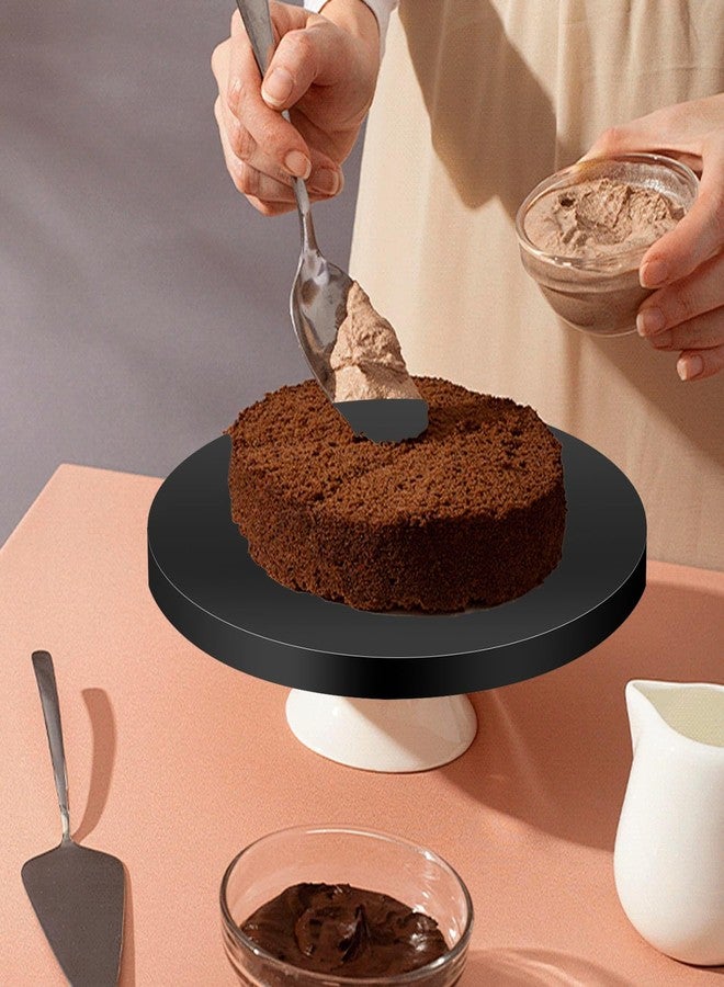 JCD 10-Pack 8 Inch Cake Drum,Greaseproof Cake Boards 8 inch Round,1/2" Thick Black Cake Base with Prop Up Tool for Multi-Tiered Cakes of Birthday, Wedding(Black 8inch/10pcs) - Image 5