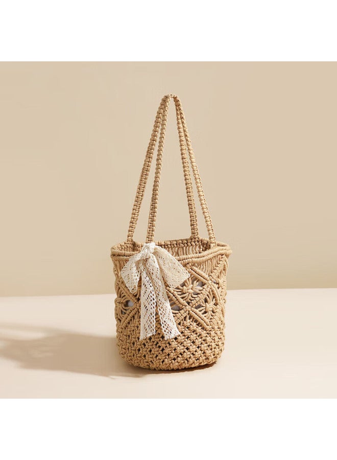 Yuyula Women's Handbag, Woven Bag, Seaside Casual Vacation Shoulder Beach Bag, Birthday And New Year Gift For Girlfriend - Image 1