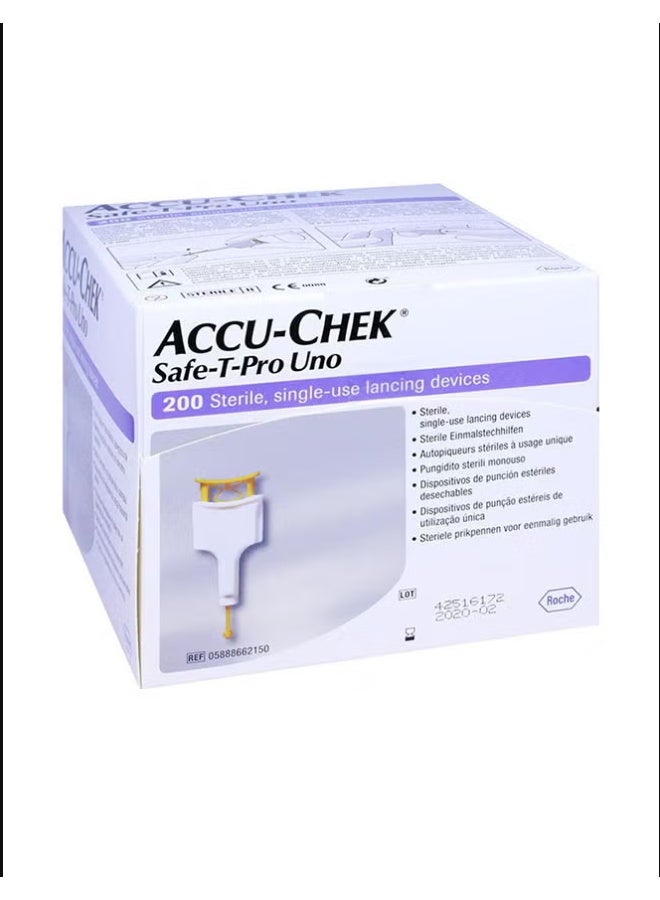 ACCU-CHEK Safe-T-Pro Uno Lancets - Image 1