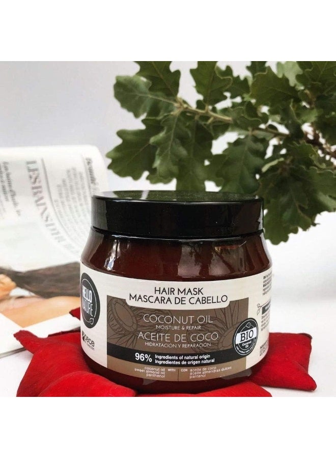 HELLO NATURE Hair Mask Coconut Oil 250 Ml - Image 3