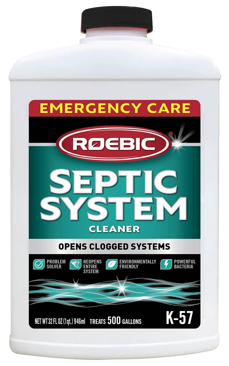 Roebic K-57-Q Septic System Cleaner: 32 Ounces, Cleans and Maintains Septic Systems for Optimal Performance - Image 1