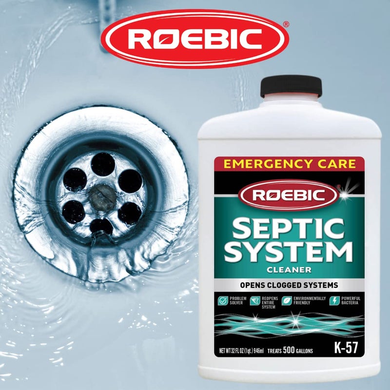 Roebic K-57-Q Septic System Cleaner: 32 Ounces, Cleans and Maintains Septic Systems for Optimal Performance - Image 4