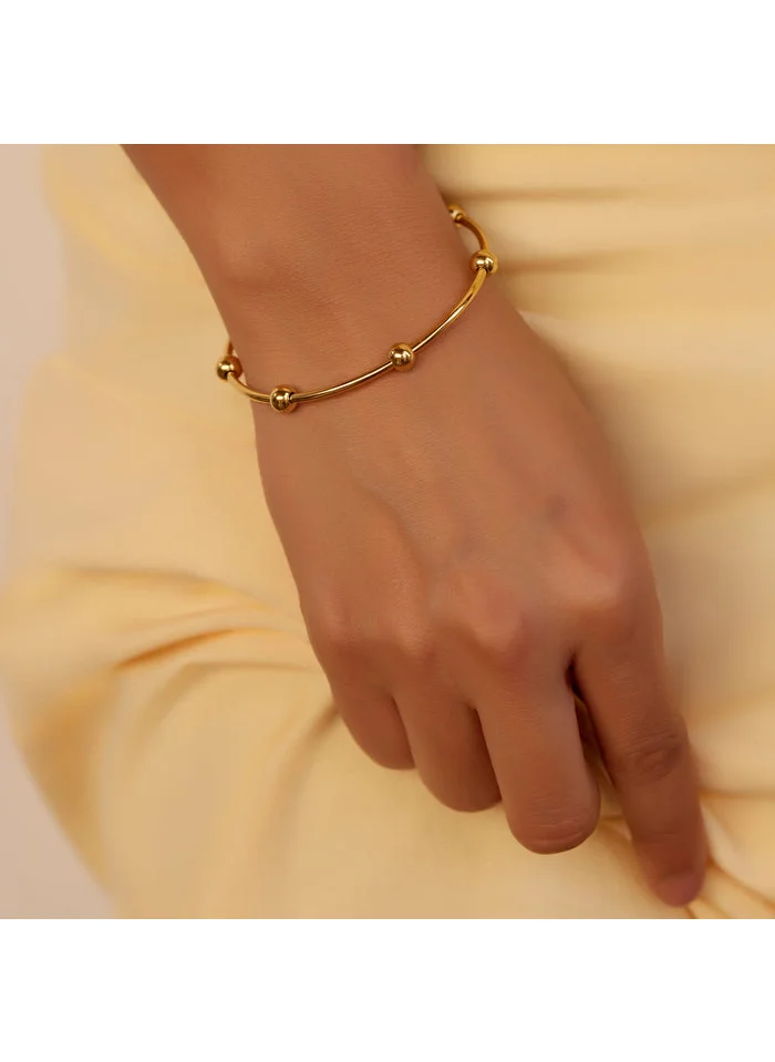 noya 18K Gold Plated Adara Gold Bangle Bracelet