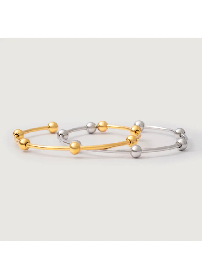 noya 18K Gold Plated Adara Gold Bangle Bracelet