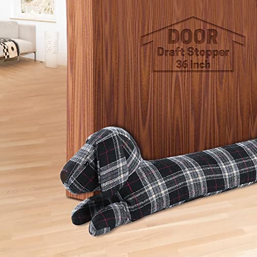 SWISSELITE 36 Inch Under Door Stopper, Decorative Door Noise Blocker, Weighted 3.2 Pounds Animal Air Draft Stopper Soundproof Energy Saver for Door & Window - Image 1