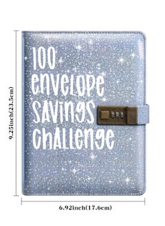 Y&D 100 Envelopes Money Saving Challenge 100 Envelope Challenge Binder 100-Day Envelope Challenge Kit Money Saving Binder Easy and Funny Way to Save Budget Planner Savings Book  - Image 2