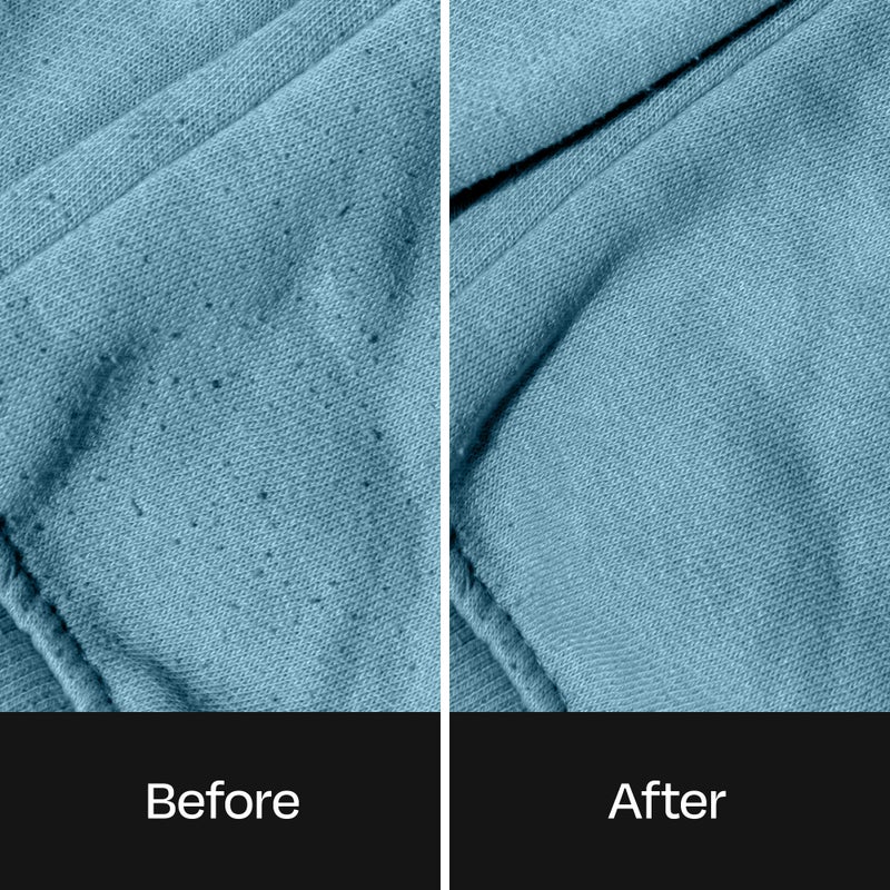 BUFF Fabric Shaver + Lint Remover, Sweater Defuzzer with 3 Motor Speeds, Remove Pills from Blankets, Couch, Clothing, Furniture, Stainless Steel Blade, USB-C Rechargeable - Black - Image 3