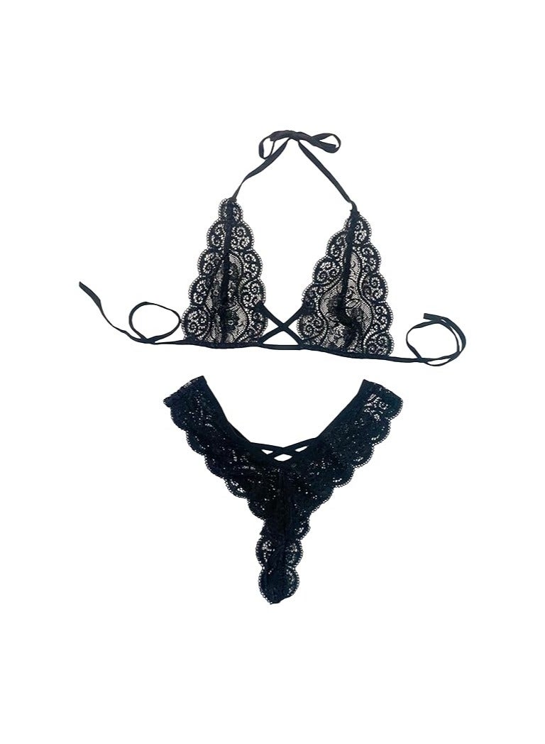 Accessorize Kingdom Accessorize Kingdom Women Nightwear with Lace Lingerie Set  - Image 3
