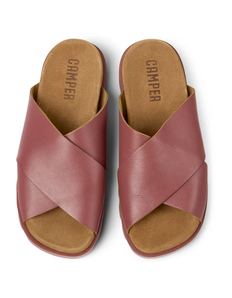 Camper Brutus Women Flat Sandals - Red