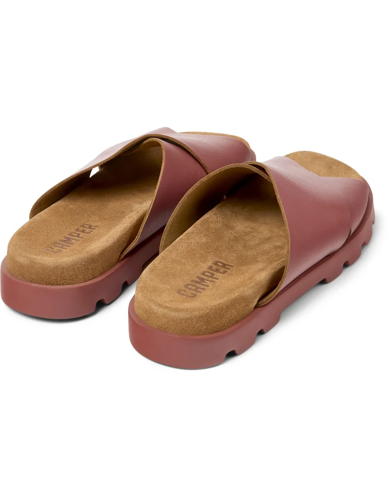 Camper Brutus Women Flat Sandals - Red