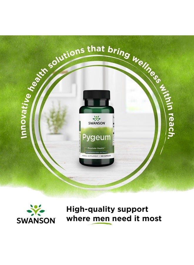 SWANSON بيجيوم - مكمل عشبي يعزز صحة البروستاتا لدى الرجال، وصحة المثانة، وصحة المسالك البولية - مكمل صحة الرجال - (100 كبسولة، 125 ملغ لكل منها) عبوتان - Image 2