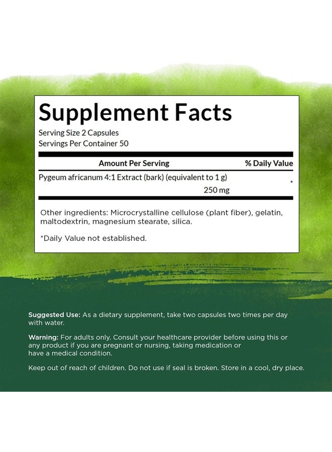 SWANSON بيجيوم - مكمل عشبي يعزز صحة البروستاتا لدى الرجال، وصحة المثانة، وصحة المسالك البولية - مكمل صحة الرجال - (100 كبسولة، 125 ملغ لكل منها) عبوتان - Image 5