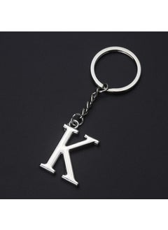 Generic English letter keychain bag pendant 26 uppercase and lowercase letters and numbers keychain European and American small gift customizationK K 