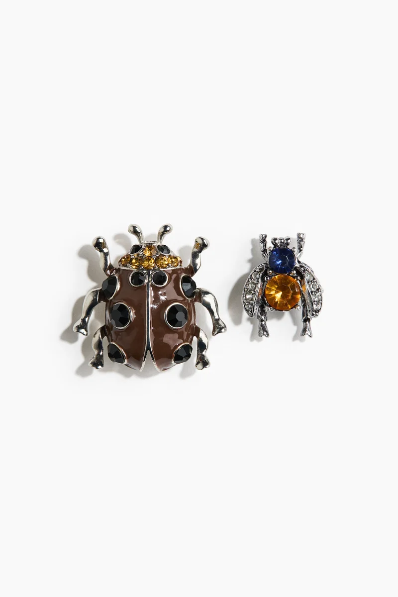 2-pack brooches