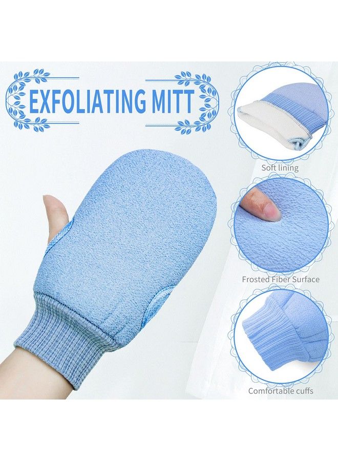 Yiclick Exfoliating Back Scrubber For Shower ; Bath Body Brush Towel Strap ; Exfoliating Gloves ; Bath Shower Loofah Sponge Ball ; Deep Clean Back Washer For Men And Women ; 30 Inch Long Blue  - Image 5
