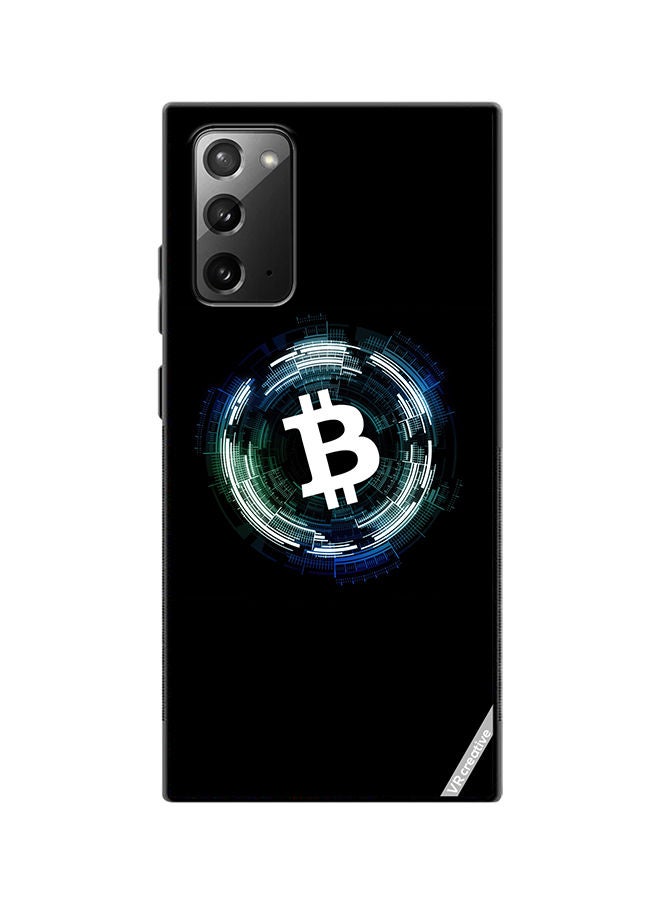 VR CREATIVE Protective Case Cover For Samsung Galaxy Note20 5G Bitcoin Design Multicolour - Image 1
