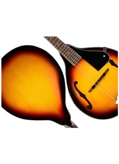 SHELTER Vintage A-Style Mandolin String Instrument 8 Strings With Adjustable Bridge - Sunburst  - Image 1