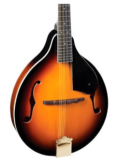 SHELTER Vintage A-Style Mandolin String Instrument 8 Strings With Adjustable Bridge - Sunburst  - Image 3