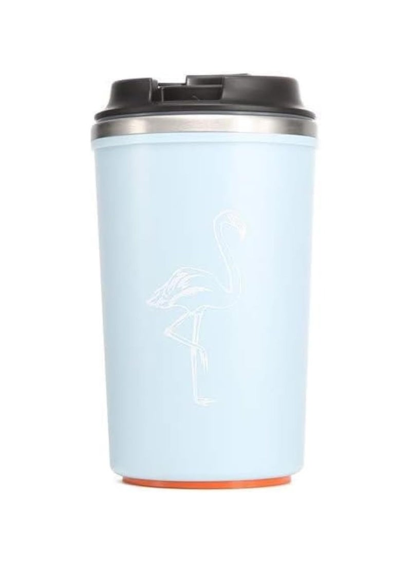 QSHOP QSHOP® 350ml Vacuum Insulated Stainless Steel Thermal Mug, Leakproof BPA Free Sports Water Cup for Coffee, Tea, Travel to Keep Drinks Hot or Cold  - Image 1
