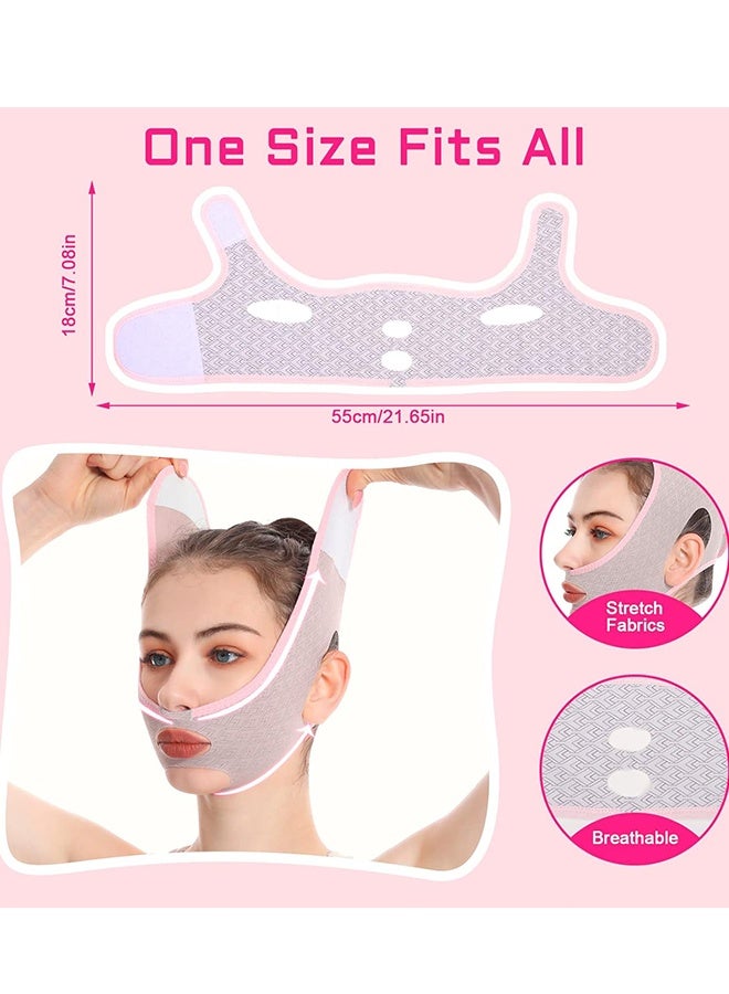 Beauty Face Sculpting Sleep Mask, V Line Lifting Face-belt Chin Strap, Double Chin Reducer for Women and Men Tightening Skin Preventing Sagging - Image 2