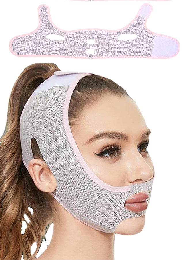Beauty Face Sculpting Sleep Mask, V Line Lifting Face-belt Chin Strap, Double Chin Reducer for Women and Men Tightening Skin Preventing Sagging - Image 1