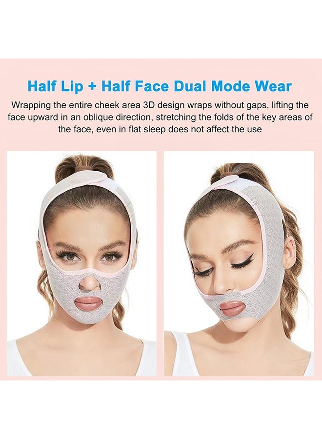 Beauty Face Sculpting Sleep Mask, V Line Lifting Face-belt Chin Strap, Double Chin Reducer for Women and Men Tightening Skin Preventing Sagging - Image 5