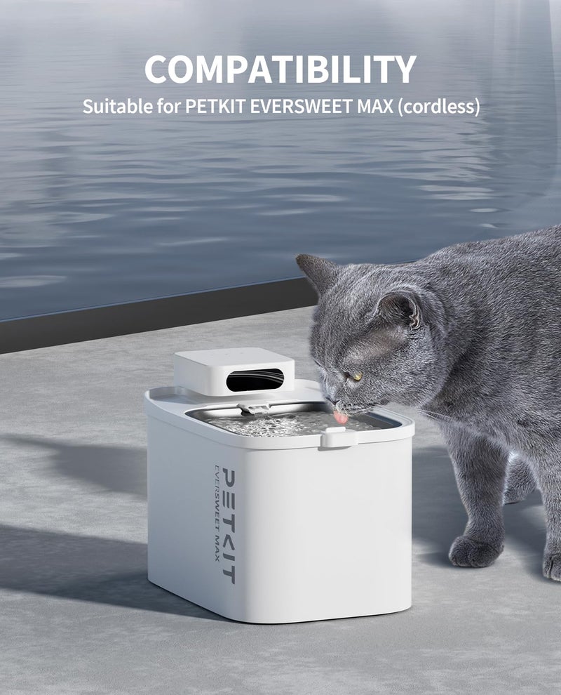 PETKIT Filter Unit Rect for EVERSWEET MAX Cordless Water Fountain, Replacement for 105 fl oz/3L Automatic Cat Fountain, 5 pack - Image 3