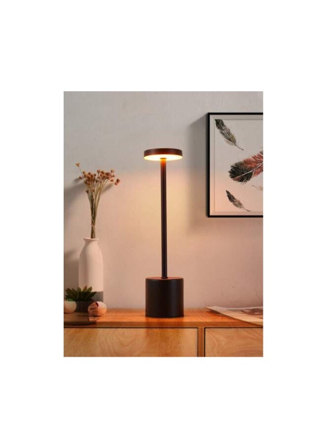 Generic - LED Table Light Cordless Desk Lamp USB Battery Rechargeable Black - Image 1