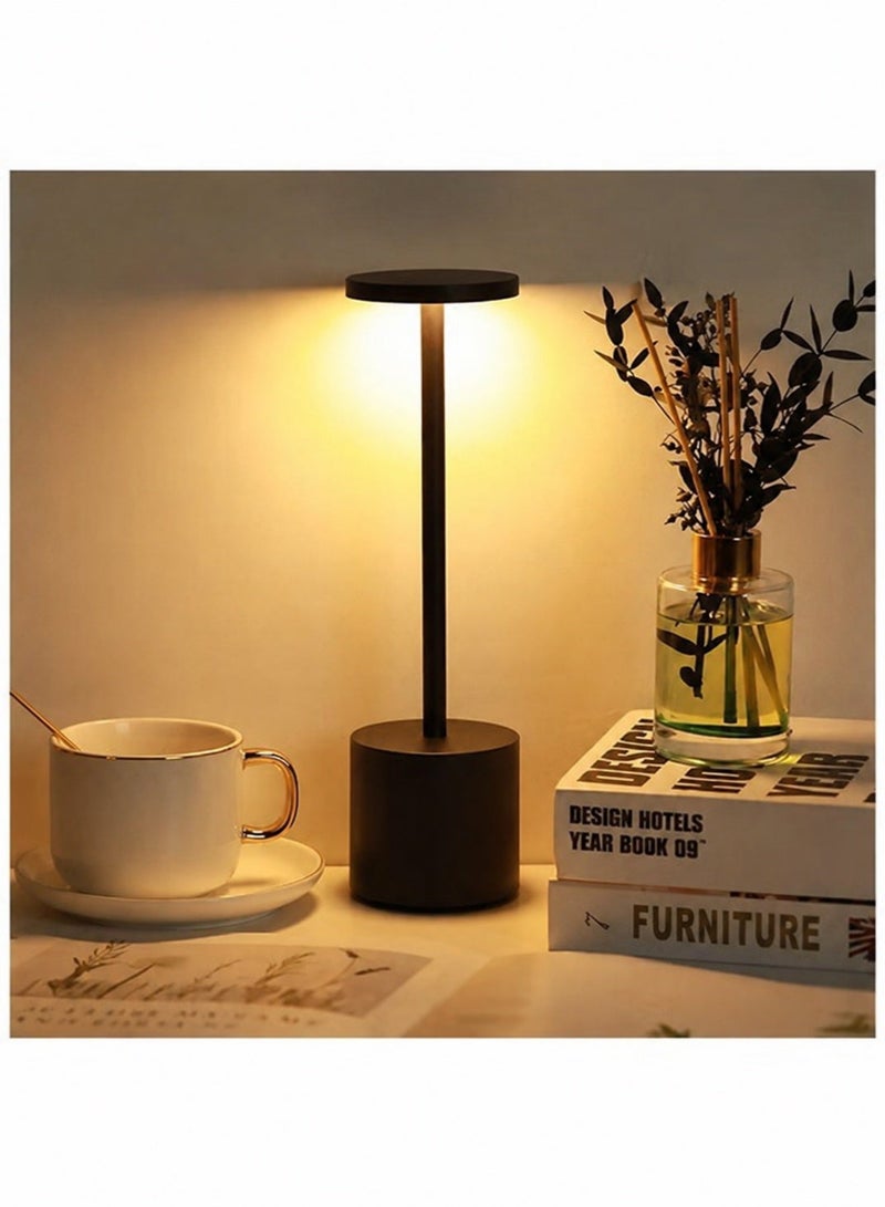 ARSTID LED Table Light Cordless Desk Lamp USB Battery Rechargeable Black - Image 1