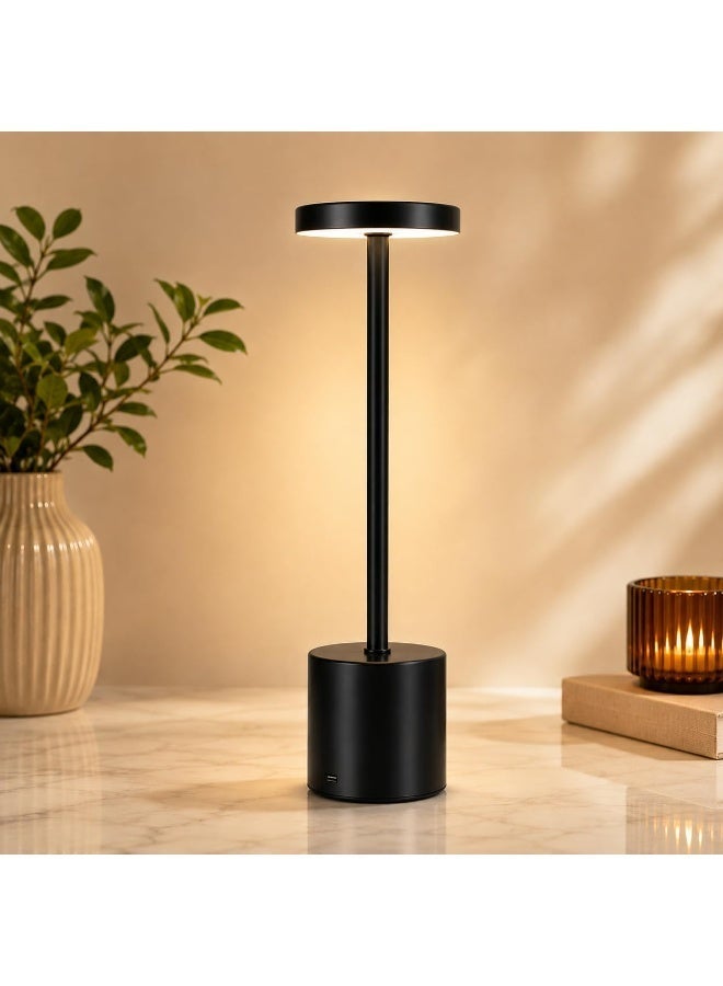 ARSTID LED Table Light Cordless Desk Lamp USB Battery Rechargeable Black - Image 2